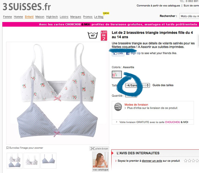 Controversy as French Label Launches Lingerie for Girls as Young as Four