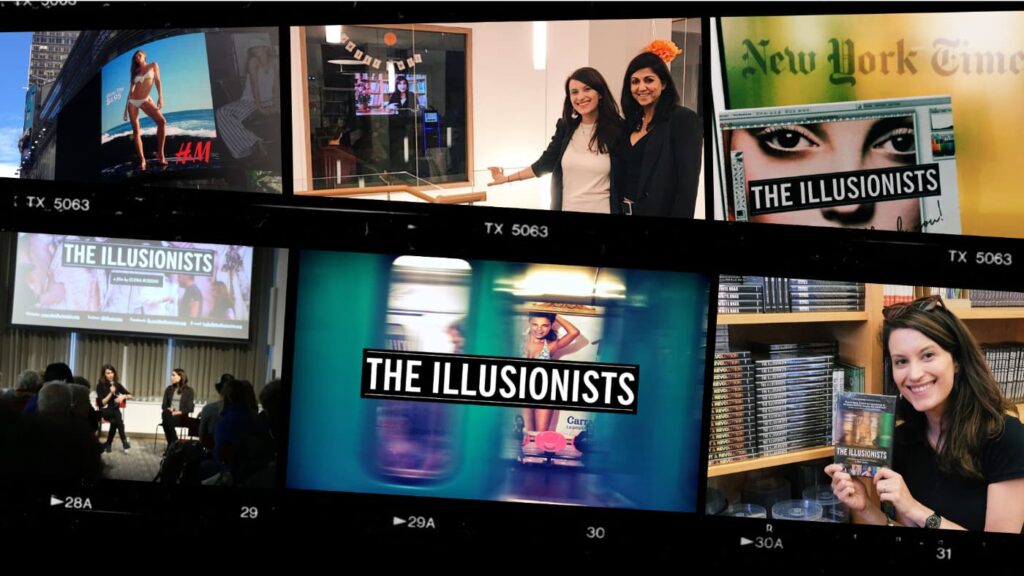 a collage of images from events and screenings of my documentary The Illusionists