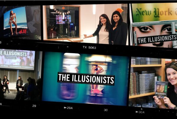 a collage of images from events and screenings of my documentary The Illusionists